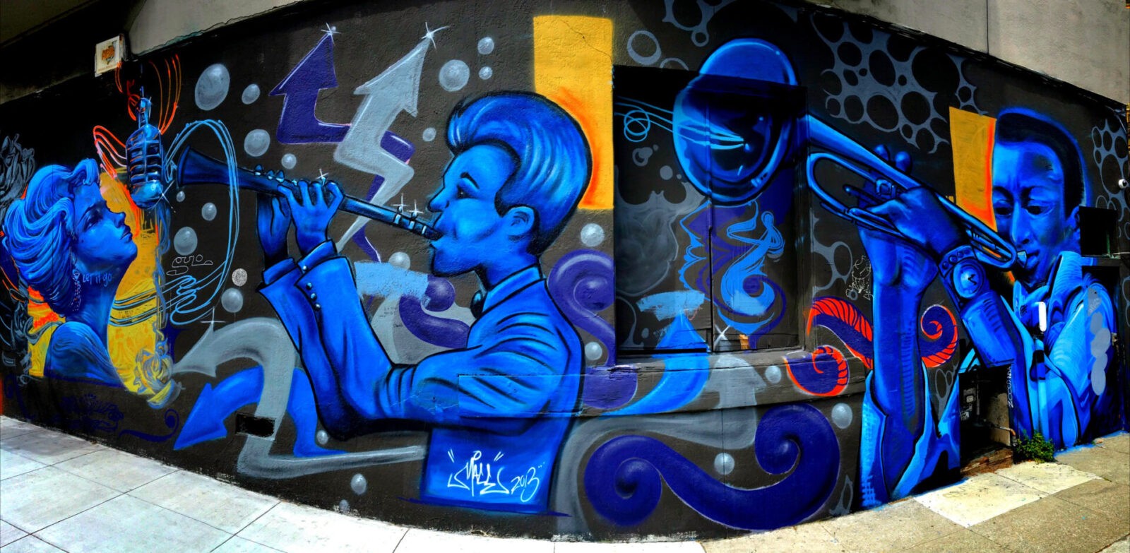 All That Jazz (Part 2) Mural in San Francisco California