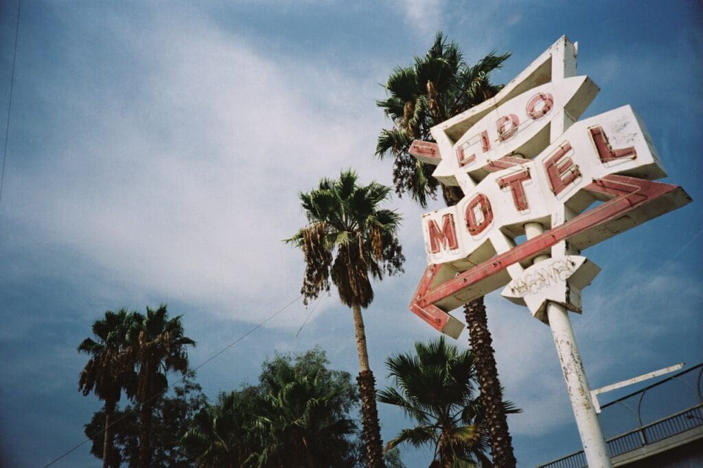 Vintage California Neon Motel Sign