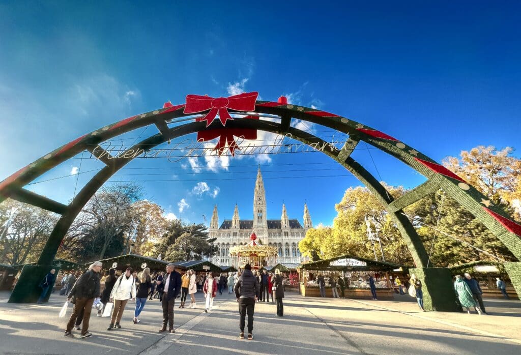 Christmas Market at Rathausplatz, City Hall Square