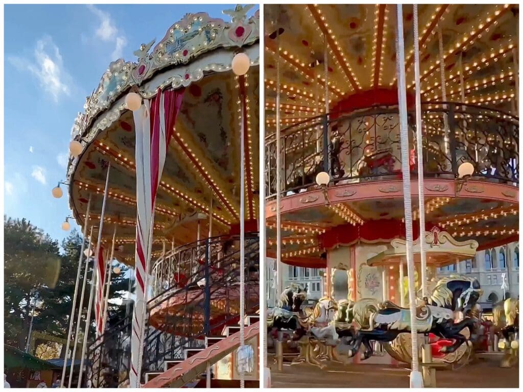 The double decker carousel at Wiener Christkindlmarkt