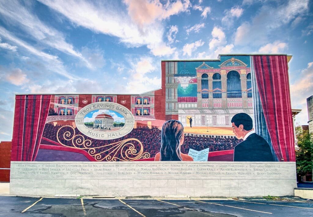 Mural of Troy Savings Bank Music Hall