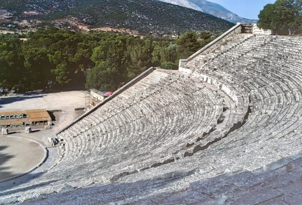 The magnificent theater in Epidaurus, a Greek landmark off the beaten path