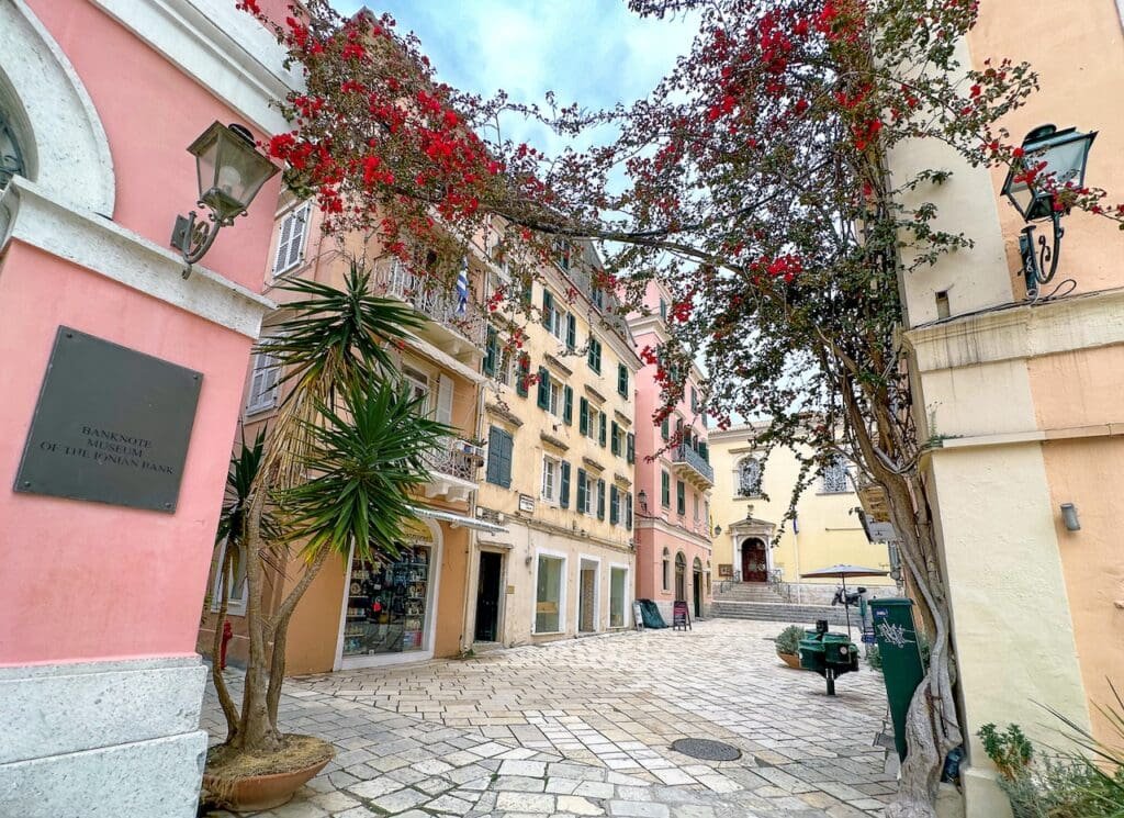 Venetian style architecture on the island of Corfu