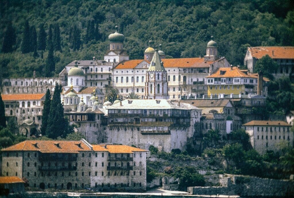 St. Panteleimon's Monastery is the most famous landmark on Mount Athos