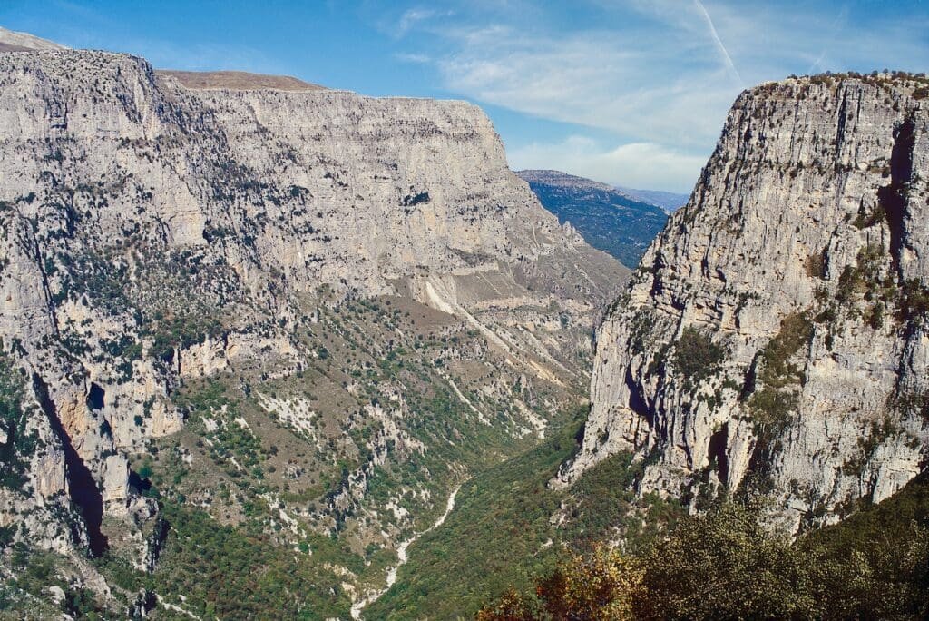 Vikos Gorge is a prominent landmark in Epirus