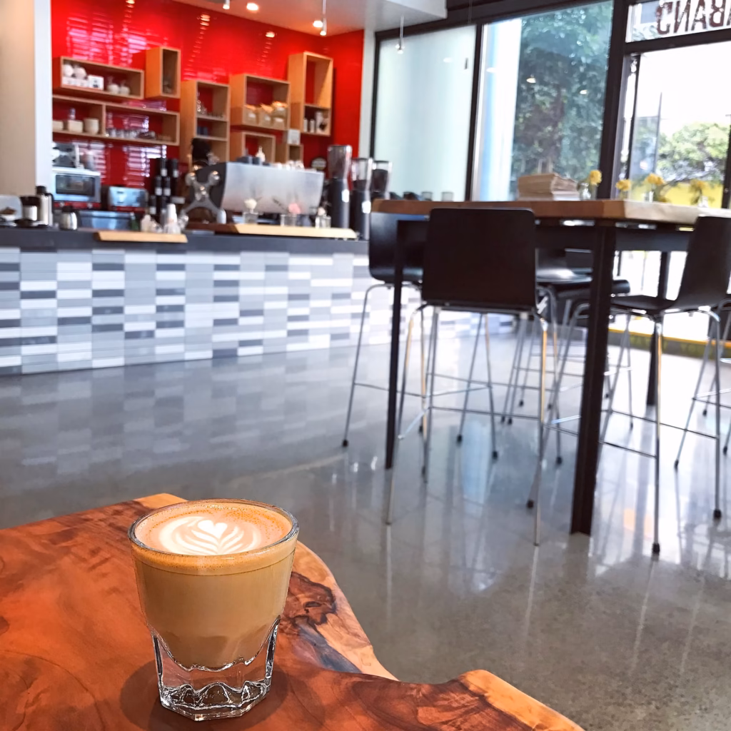 Cortado at a San Francisco 3rd wave coffee shop