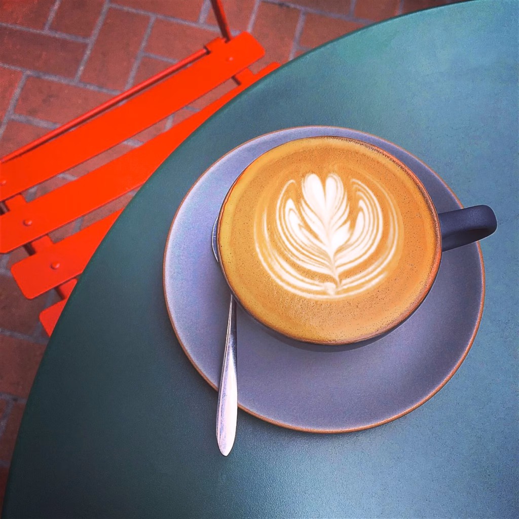 Latte art is a staple of craft coffee