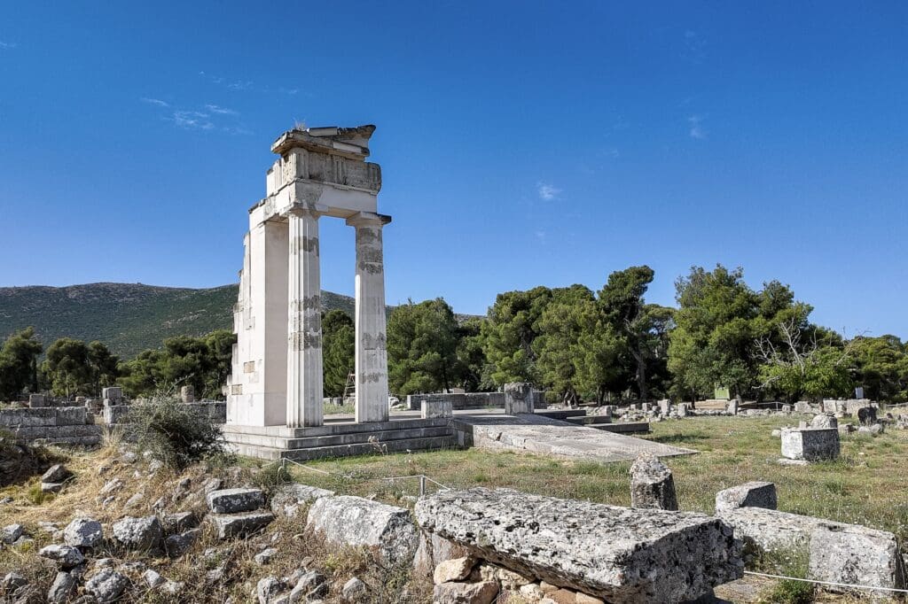 Temple of Asclepius in Epidaurus Greece