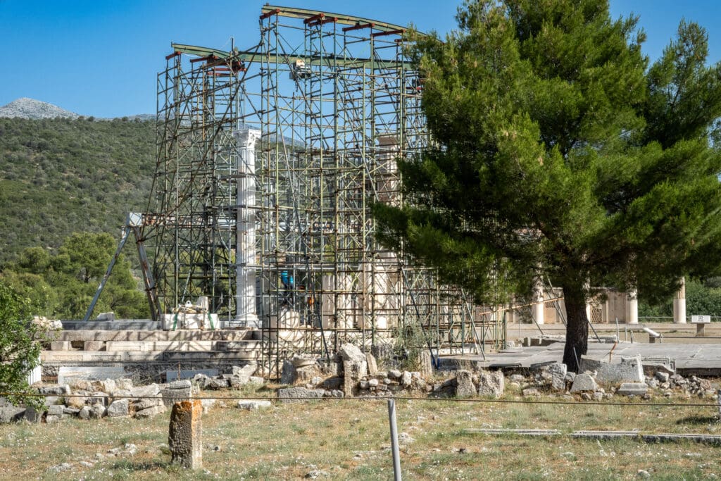 Tholos Polykleitou in Epidaurus, Greece