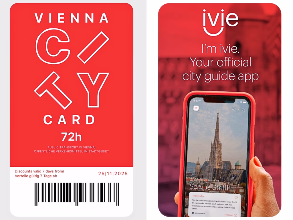 Vienna City Card and ivie app
