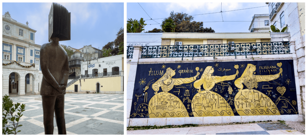 Largo de Sao Carlos a prominent square in Chiado, Lisbon