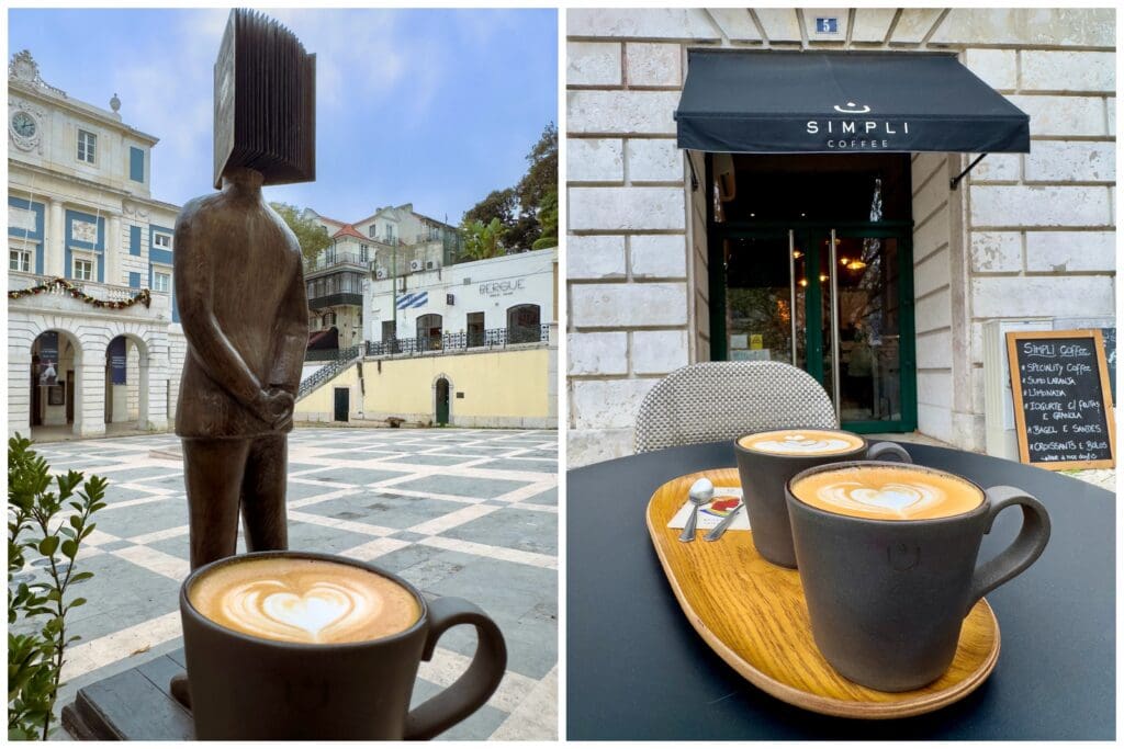 Enjoy a third wave coffee at Simpli cafe in Chiado