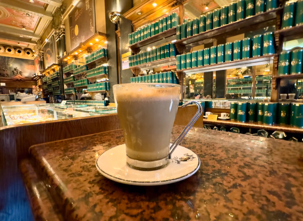 Cafe A Brasileira, one of Lisbon's most historical and beloved coffee shops