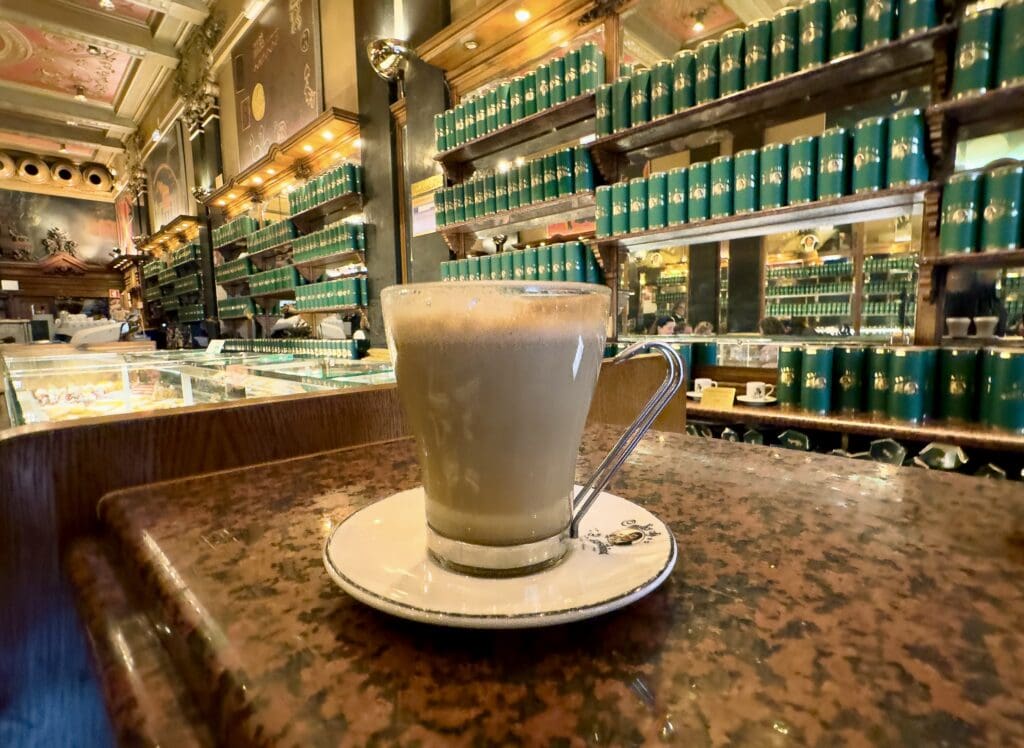 Cafe A Brasileira, one of Lisbon's most historical and beloved coffee shops