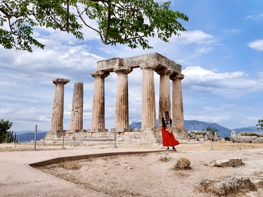 The Temple of Apollo of Ancient Corinth Greece. Photo by Paul Kostadimas © SpotlightSojourns.com