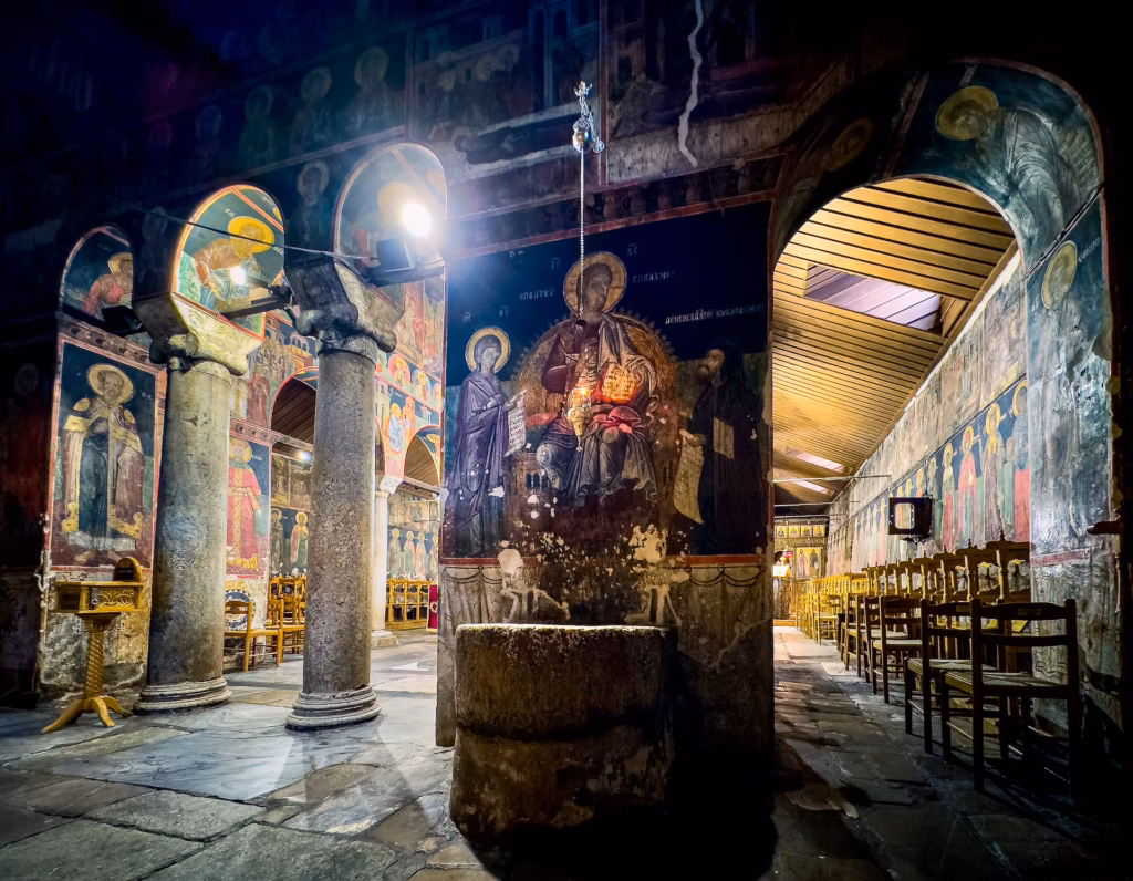 Church interior in Meteora. Photo by Paul Kostadimas © SpotlightSojourns.com