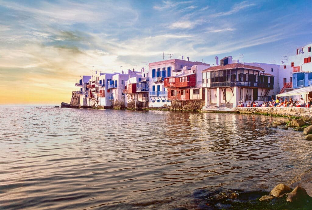 Little Venice is a landmark in Mykonos