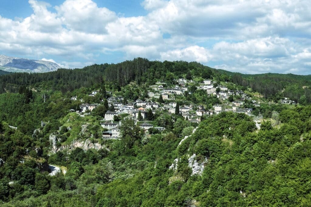 A typical stone village in Zagori Epirus Greece. The Zagori villages are the latest UNESCO landmarks in Greece. Photo by Paul Kostadimas © SpotlightSojourns.com