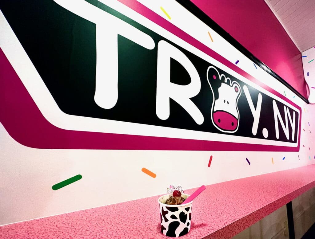 While on your travel bucketlist roadtrip in Troy, take an ice cream at the Dutch Udder