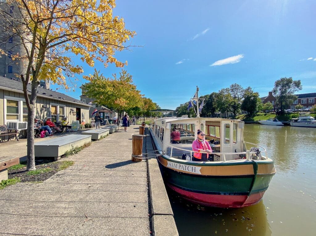 The Sam Patch in Pittsford New York ready for a cruise down the Erie Canal