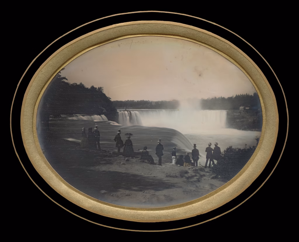 Historic photo of Niagara Falls by Platt. D Babbit 1855. Courtesy National Gallery of Art, Washington