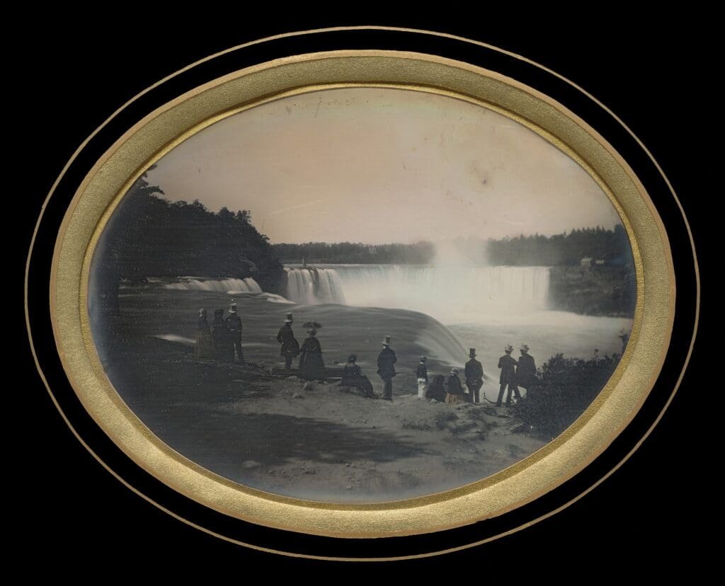 Historic photo of Niagara Falls by Platt. D Babbit 1855. Courtesy National Gallery of Art, Washington