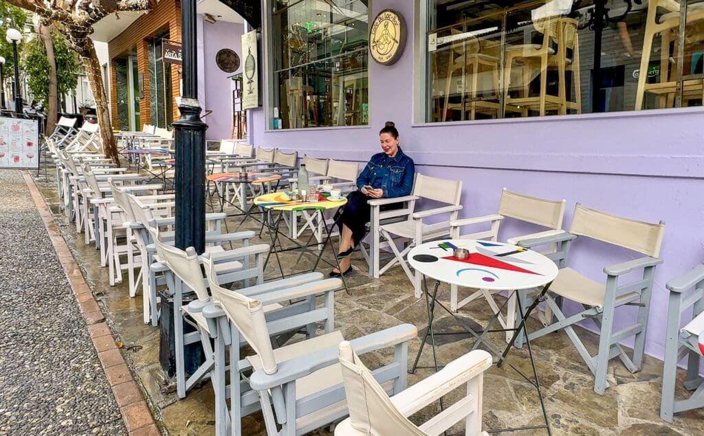 Main pedestrian street of Ag Nikolaos Crete