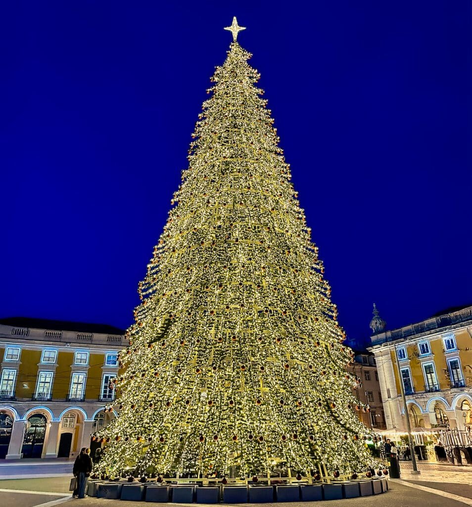 Lisbon Christmas Tree on main square