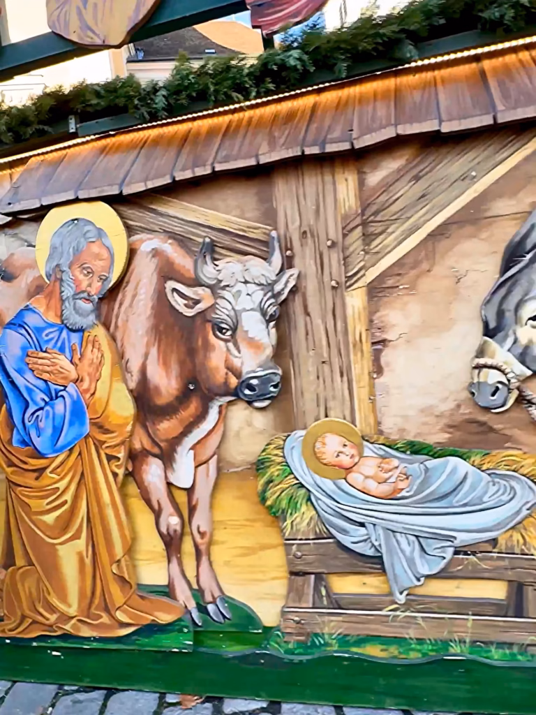 Nativity scene at Altwiener Christkindlmarket
