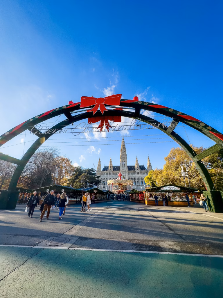 Rathausplatz Christmas Market entrance