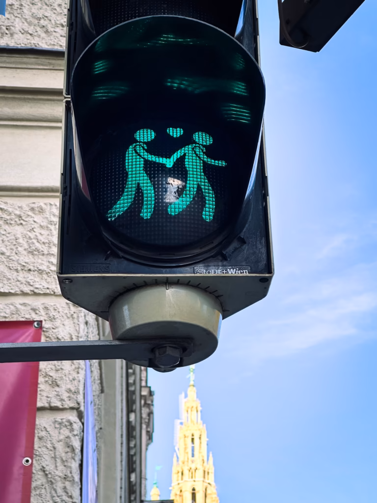 Vienna playful traffic light