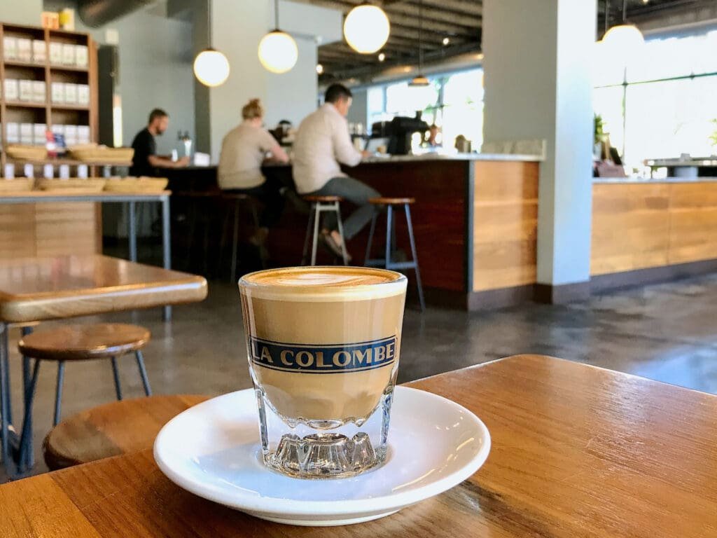 La Colombe is one of trhe best Gold Coast neighborhood coffee shops 