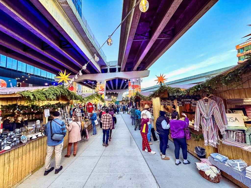 View of one of the wings of the Minneapolis Christkindl market