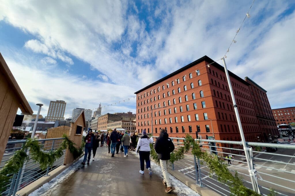 Entrance to the St Paul Christmas market