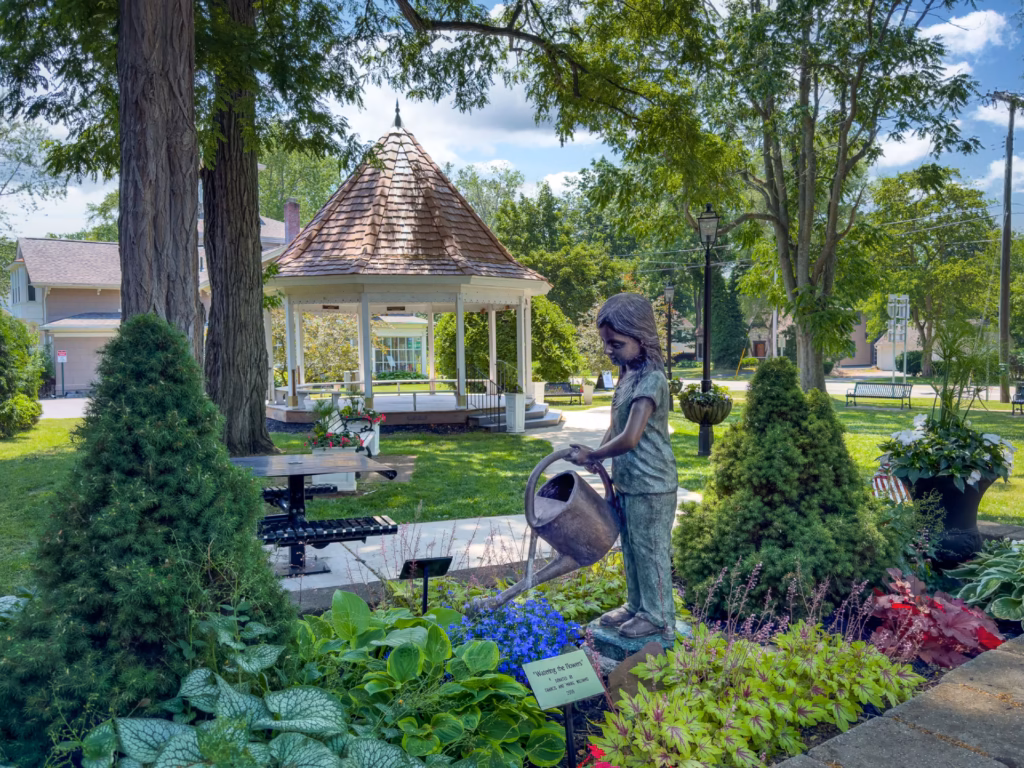 Hennepin Park is the beginning of Center Street in Lewiston New York 