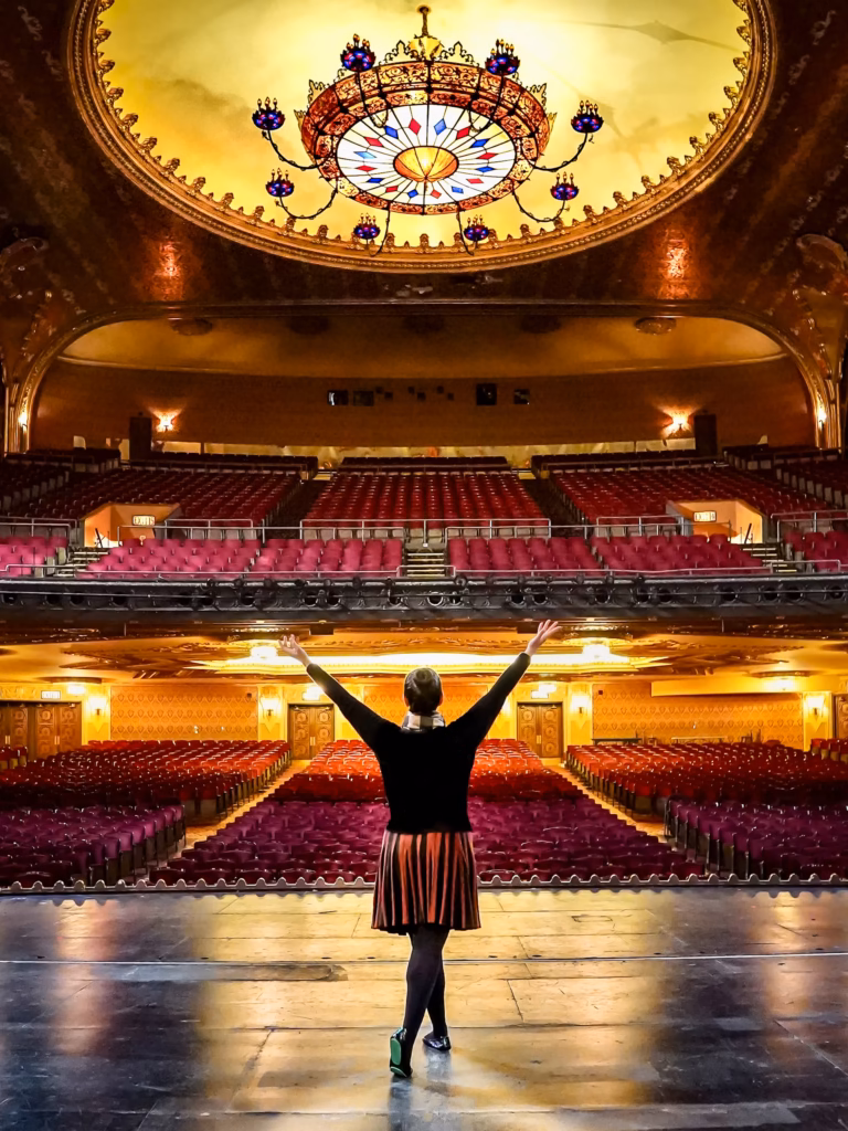Center stage of Stanley Theater 