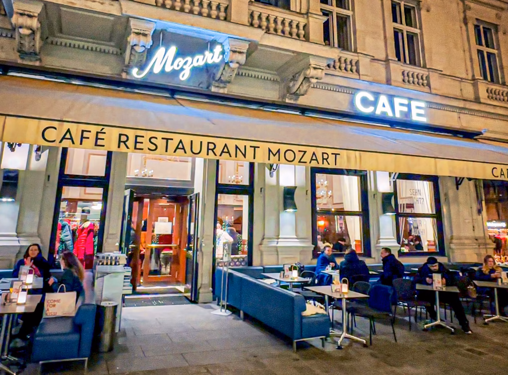 Cafe Mozart is one of the oldest cafes in the First District of Vienna