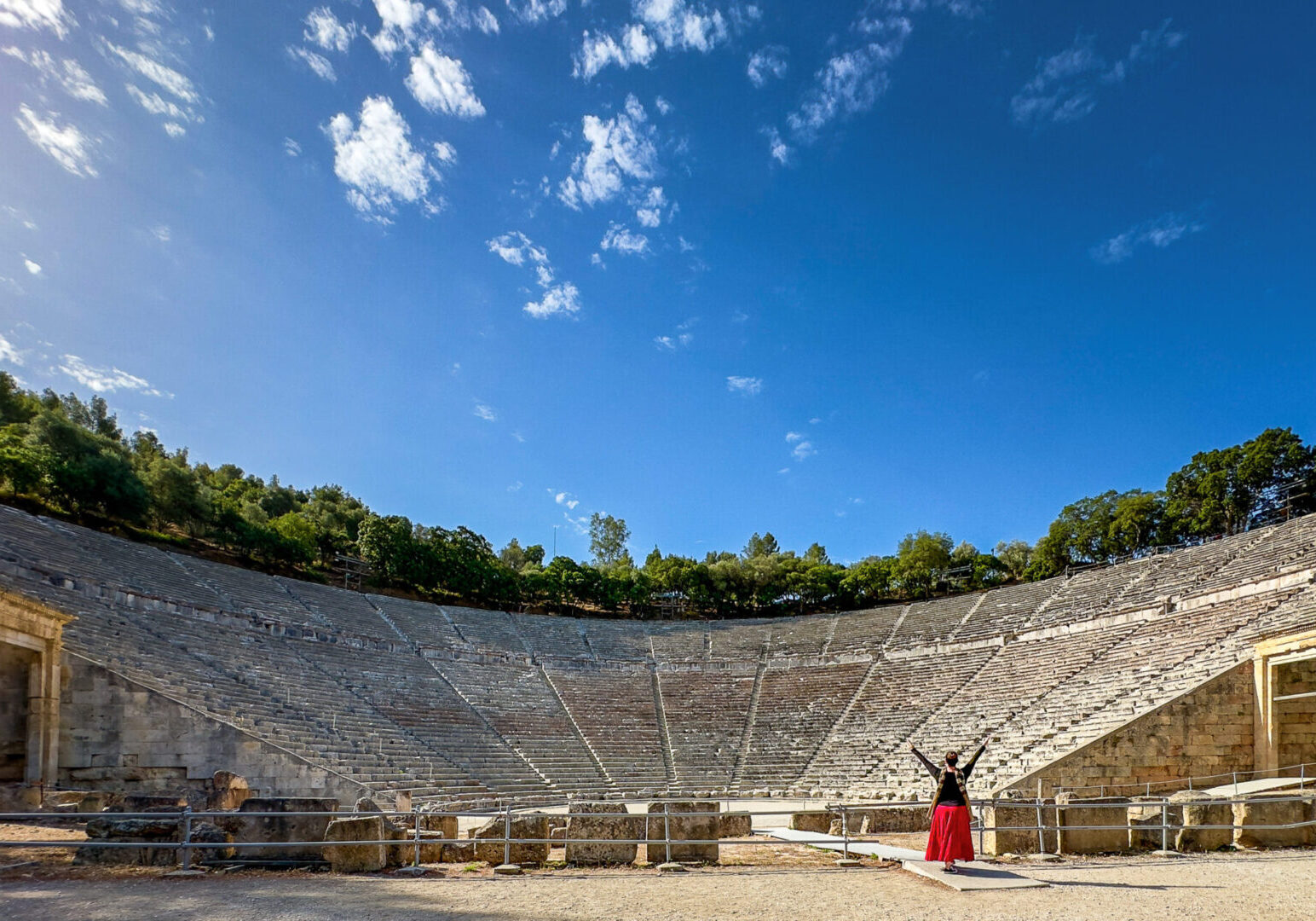 Epidaurus theater early in the morning