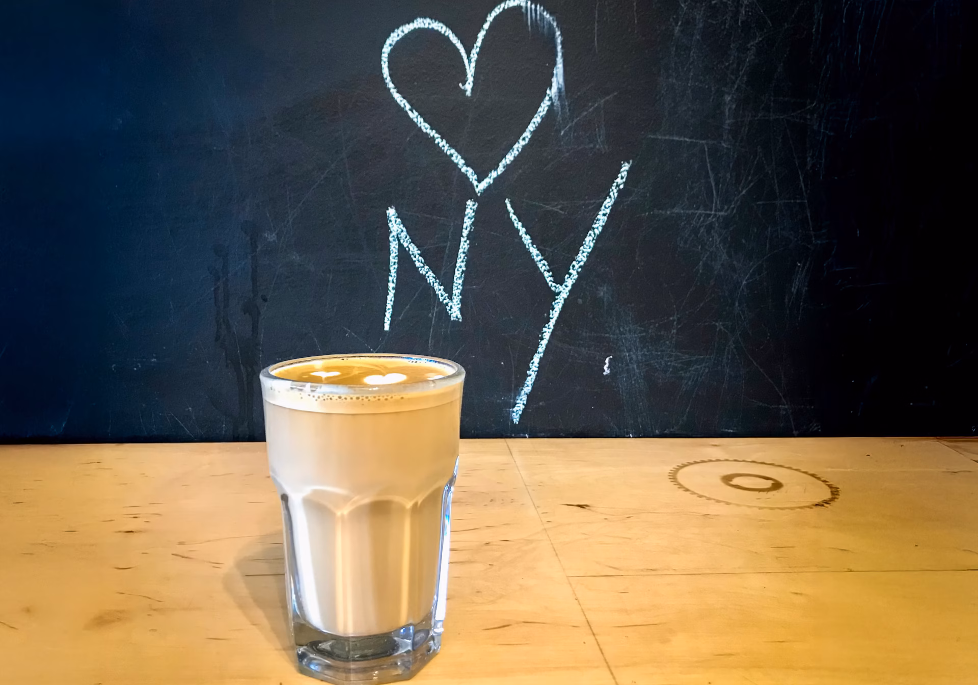 A glass of third wave specialty coffee